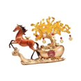 thumbnail image 1 of Figura de caballo, figura decorativa de escritorio, estatua creativa de resina, escultura de animal para sala de estar, armario, estantería, tienda de Color caramelo, 1 of 8