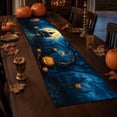 thumbnail image 5 of WWC Halloween Table Runner, 36x13 inch Thick Nylon Table Flag with Ghost Pumpkin Print, Halloween Decor for Dining Table Party, 5 of 6