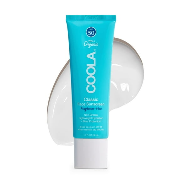 Loción de protección solar COOLA Organic SPF 50 50 ml, vegana, sin gluten