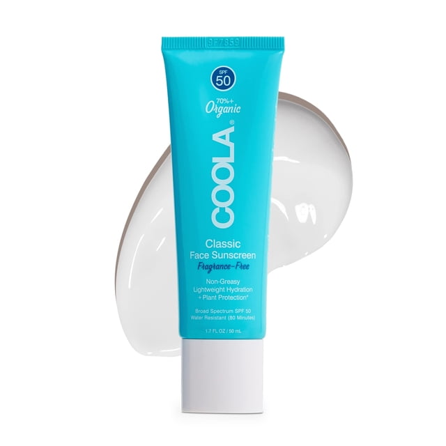 Loción de protección solar COOLA Organic SPF 50 50 ml, vegana, sin gluten