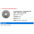 thumbnail image 2 of Front Brake Rotor - Compatible with 2004 - 2006 RX330 2005, 2 of 2