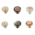 thumbnail image 2 of CRAFTHROU 3Pcs Wood Cabinet Knobs with Mushroom Shape Pattern for Drawer and Furniture Pull, 2 of 7