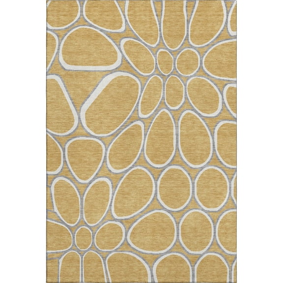 Dalyn Rugs Premium Machine Washable Mayfield AMF1041 Gold 2'6" x 3'10" Rug