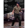 thumbnail image 7 of liyiyiyia Fleece Lined Pants for Men Ripstop Cargo Work Hiking Ski Pants Winter Outdoor Insulated Trousers, 7 of 7
