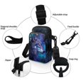 thumbnail image 5 of HELLHERO Rainbow Wolf Pattern 2 Layers Shoulder Bags 2 Zippers for Outdoor Travel, 5 of 7