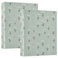 thumbnail image 2 of Three Ring Binder Simple Flowers 1.5 Inch Round Binder D-Rings for Office Supplies and More, 2 of 10