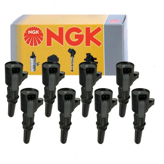 8 pc NGK Ignition Coil compatible with Ford F-250 Super Duty 5.4L V8 1999-2004 (Full Shop Pack)