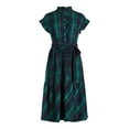 thumbnail image 4 of Free Assembly Women’s and Women's Plus Cotton Ruffle Midi Dress with Short Sleeves, Sizes XS-4X, 4 of 4