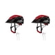 thumbnail image 1 of Casco de ciclismo Yuarrent con luces Negro rojo METRO 2piezas, 1 of 6