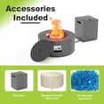 thumbnail image 2 of 50000 BTU Propane Fire Pit for Outdoor, 30 in. Gas Fire Pit Table Round Firepits for Outside Backyard, Patio, 2 of 11