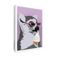 thumbnail image 4 of Bykammille 'Jugdy Lemur With Icecream' Canvas Art, 4 of 4