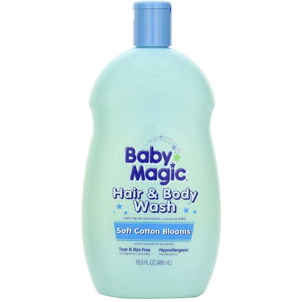 Baby Magic Hair & Body Wash with Soft Cotton Blooms 16.50 oz (Pack of 2