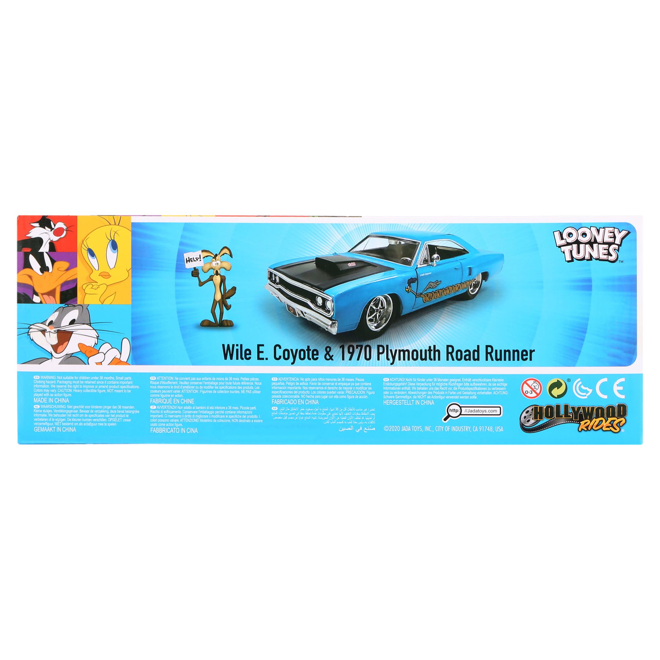 Collections Etc Looney Tunes 1:24 1970 Plymouth Roadrunner Die