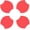 Red, variant on chasenew 4Pcs Universal 3D Carbon Fiber Car Door Handle Paint Scratch Protector Sticker Auto Door Handle Cups Protective Pad Red(S)