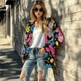 thumbnail image 4 of Garronmavis Lightweight Cardigans for Women Open Front Cardigan Sweater with Pockets Kimono Cardigan Loose Cover Up Plus Size Aesthetic Hibiscus Flower, 4 of 6
