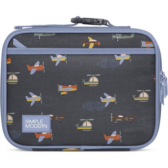 Boîte à Lunch pour Enfants pour l'École / Sac à Lunch Réutilisable Isolé pour Tout-Petits, Filles et Garçons / Contenants de Repas avec Poches Extérieures et Intérieures / Collection Hadley / Roues Montantes