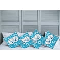thumbnail image 2 of Ambesonne Nautical Throw Pillow Cover 4 Pack, Nostalgia Sailboat, 16", Blue Turquoise White, 2 of 5