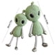 thumbnail image 2 of Lindos juguetes de peluche de extraterrestre, figura de película de ciencia ficción, extraterrestre con antena, muñecos educativos rellenos, regalos de cumpleaños, 2 of 8