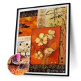 thumbnail image 2 of Cuadros Decorativos Pintura de diamantes 5D de hojas de Ginkgo diamantes de imitación Likrtyny redondos manualidades artesanales mosaico de diamantes imagen de decoración del hogar regalo Kits d, 2 of 9