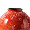 thumbnail image 2 of Florero rojo de cerámica, florero de cerámica de escritorio, floreros modernos, floreros decorativos para centro de mesa, entrada, restaurante, L, 2 of 6