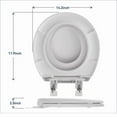 thumbnail image 4 of Auktopt Round Toilet Seat with Built in Toddler Potty Training Toilet Seat, Soft Close, Easy to Install, White, 4 of 6
