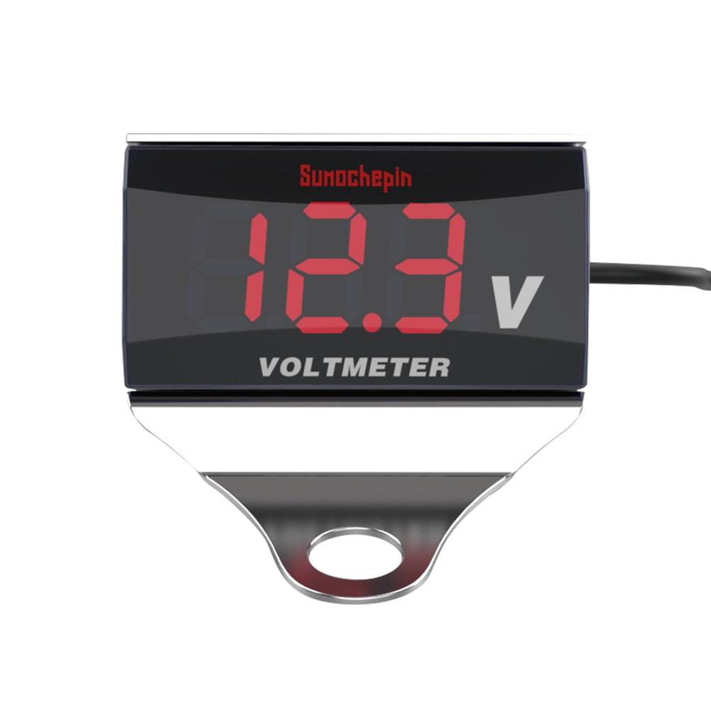 Details about   12V Digital LED Display Voltmeter Voltage Gauge Panel Meter For Car Motocycle 