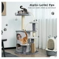 Jadona 40 Inch for Indoor Cats, MultiLevel Cat Tower with 2 Condos