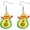 Happy avocado, variant on Cinco de Mayo Earrings Mexican Earrings for Women Fiesta Pepper Mexican Earrings, Style X1873