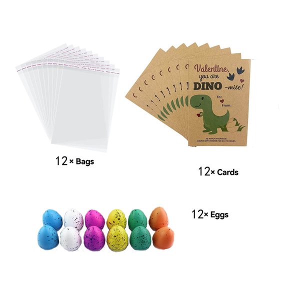 OAVQHLG3B 12PCS Hatching Dinosaur Eggs for Easter Basket Stuffers Goodie Bag Gift Stuffers Classroom Prizes Bulk Treat Stuff Novelty Dino Eggs with Toys Inside