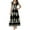 Black, variant on felwors Womens 2025 Summer Casual V Neck Boho Maxi Dress Flowy Aline Bell Sleeve Tiered Floral Dresses Navy, L