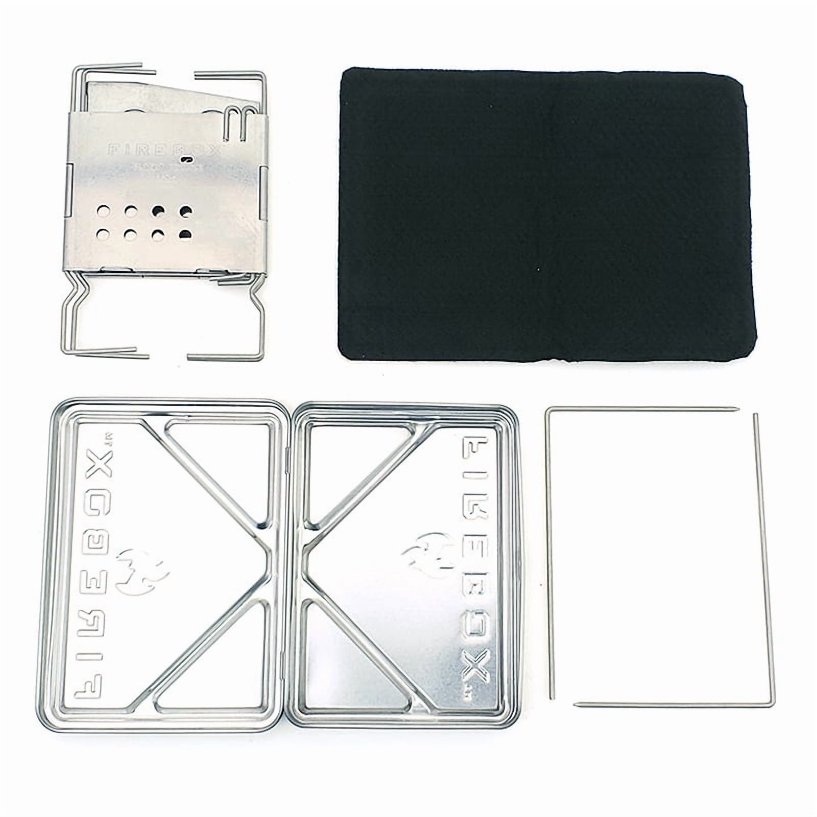 Firebox Ultralight Titanium Nano Stove G2 + X-Case Kit - Wood Burning/Multi Fuel - Folding Camp/Bushcraft