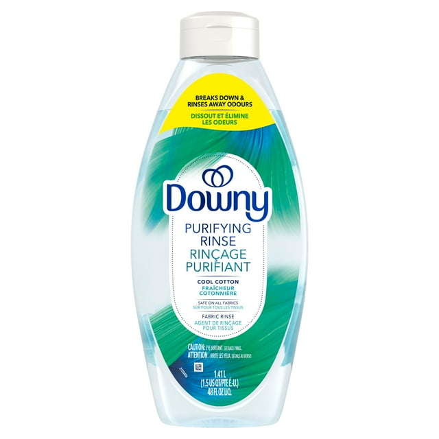Downy Purifying Rinse Laundry Odour Remover, Cool Cotton Scent, Fabric Softener and Laundry Odour Removal Rinse, Fights Odours at the source, HE Compatible 70WL