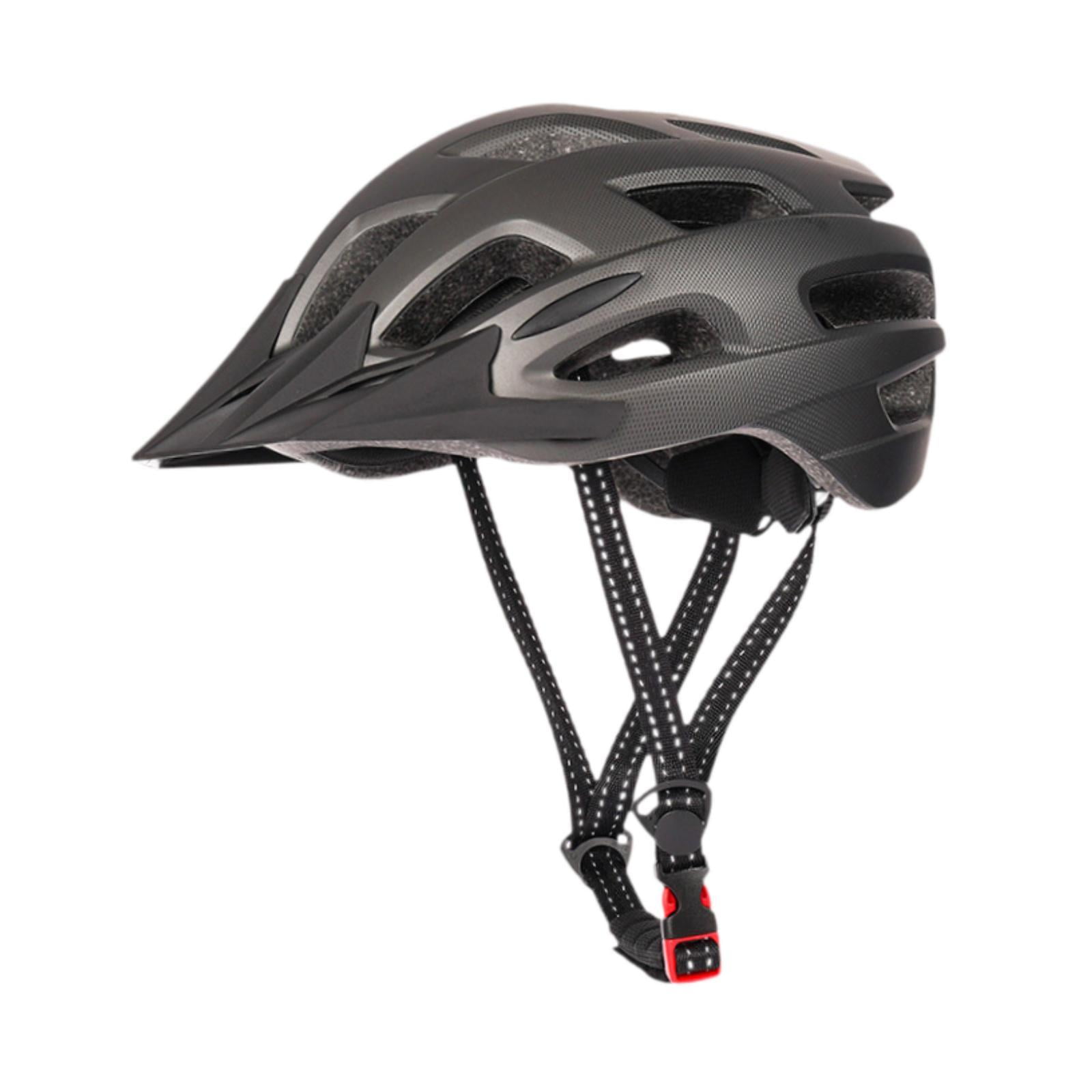 DimyFew Mountain Bike Helmet, Sports Helmet, Shockproof, Ventilation, Adjustable Fit, Cycling Helmet, Bike Helmet for Riding Roller Skates Black Gray