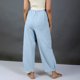 thumbnail image 4 of Pantalones de Cintura Elástica para Mujeres de Cintura Alta Color Sólido con Bolsillos, Pantalones de Longitud Completa Casual para Todas las Estaciones, 4 of 6
