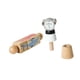 thumbnail image 3 of Bloques de construcción de madera giratorios con motivos de animales: juguete sensorial para preescolares. Mono, 3 of 9