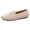 Beige, variant on Canvas Loafers for Women Wide Width Comfortable Slip on Work Flats Lightweight Dressy Casual Walking Shoes Black Size 7