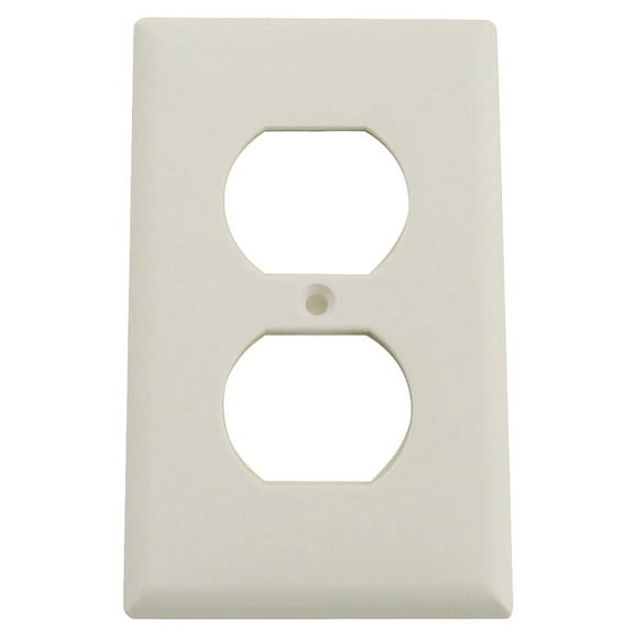 No Logo G31868 1-Gang Standard Duplex Wall Plate (White)