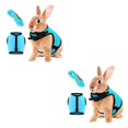 thumbnail image 4 of Becaristey Rabbit Leash Harness Strap Hamster Vest Convenience Long-lasting Buckle Design High-strength Sweet Gift Pet Supplies 2Set, 4 of 6