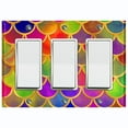 thumbnail image 1 of Metal Light Switch Plate Outlet Cover Mermaid Colorful MER007, 1 of 13