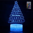 thumbnail image 1 of Lámpara de mesa 3D de la serie del árbol de Navidad, luz de noche teledirigida del tacto colorido del regalo creativo del LED, 1 of 5