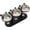 B, variant on Adjustable Elevated Pet Feeder with 3 Stainless Steel Bowls, 15° Tilted Raised Cat & Dog Feeding Station, Non-Slip Wooden Stand with Storage Shelf for Food and Water (B)