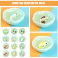 thumbnail image 3 of 12pcs Miniature Fish Bowl Doll House Fish Tank Miniature Resin Goldfish Tank Models Mixed Color, 3 of 8