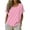 *Pink, variant on VBVC Women's Striped Short Sleeve Tunic Top,Ladies Crew Neck Casual Loose Fit Blouse,Lightweight Summer Shirts for Women,Black,S-3XL