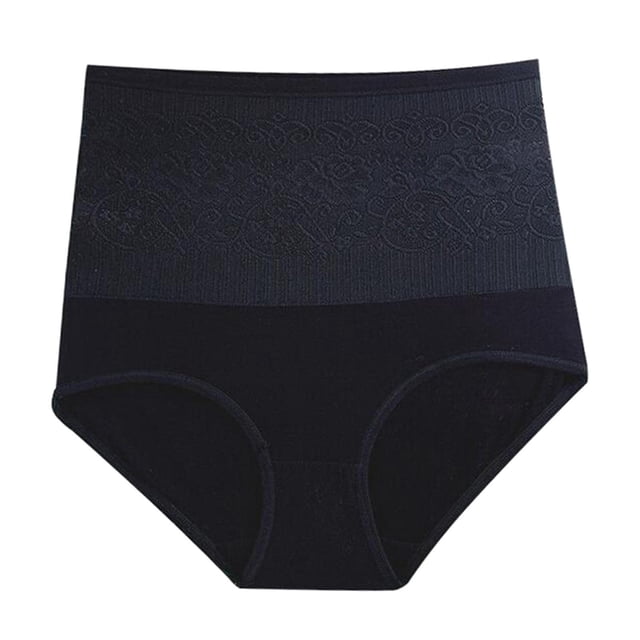 Control Del Vientre para Mujer Que Da Forma a La Ropa Interior Fajas Cintura Entrenadores - Negro XL XL negro SM SunniMix Ropa interior de algodón de cintura alta