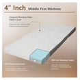 thumbnail image 5 of Bennium Memory Foam Tri-Fold Mattress, 4” Foldable Floor Mattress with Storage Bag & Removable Cover, Cool Gel Memory Mattress with Bamboo Fabric for Guest Room, Living Room, RV, Camp ( XL), 5 of 9