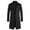 Black, variant on Men Outwear Lightweight Coat Men'S Trench Coat Casual Single Solid Button Long Over Turn-Down Collar Long Woollen Pocket Over Streetwear Jacket