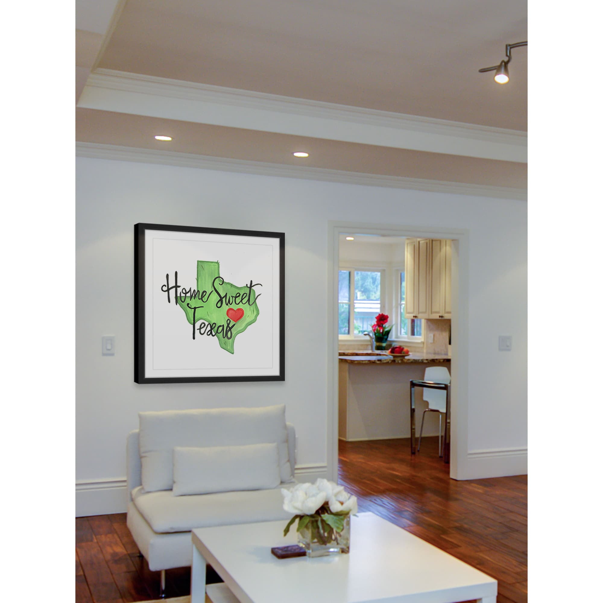 "Home Sweet Texas" Framed Painting Print