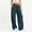*Navy, variant on ClodeEU Women's Elastic Drawstring Waist Wide Leg Sweatpants ,Casual Loose Athletic Pants with Pockets Army Green,Women's Plus L