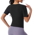 thumbnail image 4 of Aofany Women Waist Trainer Corset Tummy Control Underbust Body Shaper Zipper/Buckle Tops Waist Cincher Short Sleeve Top, 4 of 8