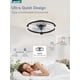 thumbnail image 4 of Ventilador de techo LEDIARY de 20 pulgadas, perfil bajo, control remoto negro, 120 V, 4 of 7